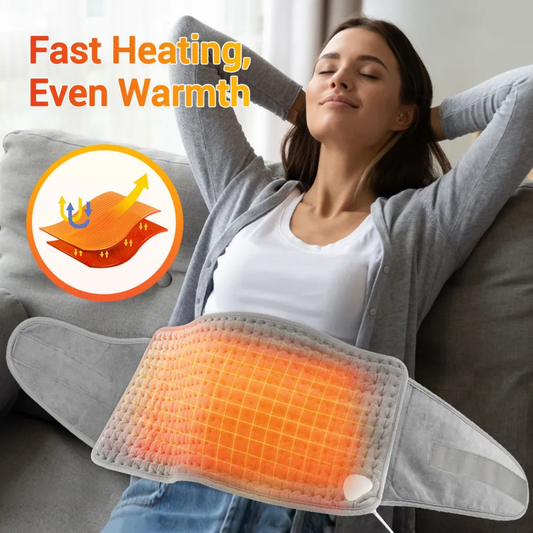 Luliqua ThermoWaist fast heating graphene technology - even warmth distribution with multi-layer heating elements for quick pain relief on waist and abdomen