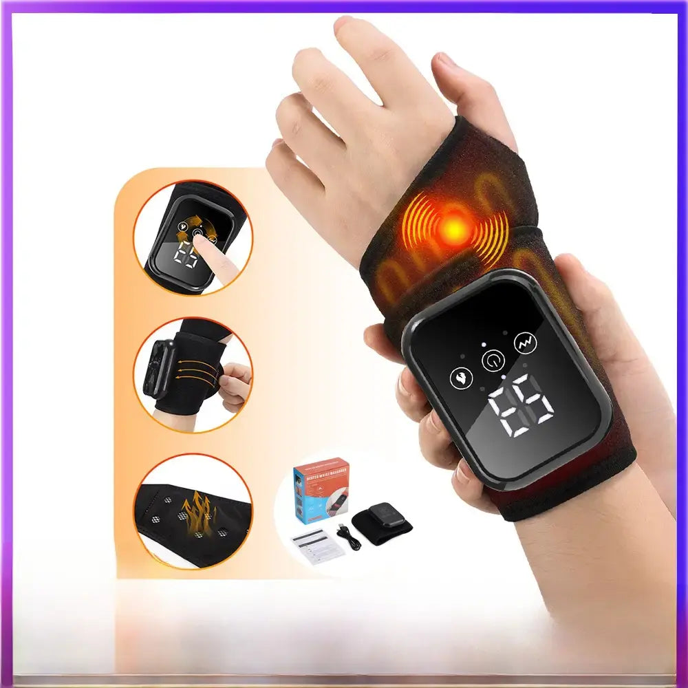 Best Wrist Massager for Pain Relief & Carpal Tunnel | Rechargeable & Portable