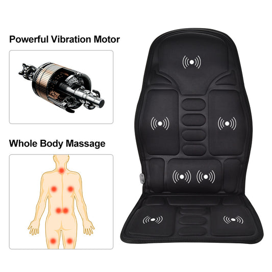Luliqua ShawlRelief multi-functional shiatsu massager - one machine equals multiple machines press wherever you feel uncomfortable, woman with hair in low bun wearing beige U-shaped massager on upper back with orange infrared heat glow, three usage demonstrations showing shoulder and neck relaxation, waist stretch with massager on lower back, and leg massage with massager on calf