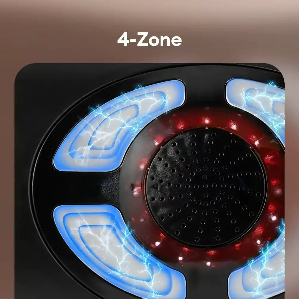 4-Zone Luliqua Lumber Traction with blue and red indicator lights on a brown background