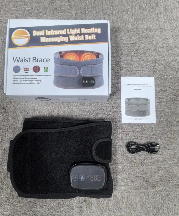 Heated Waist Massager Belt – Lumbar Support & Comfort