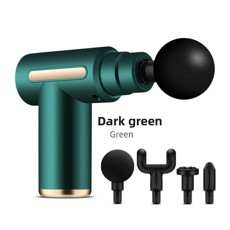 Best Green Mini Portable Massage Gun for Muscle Recovery | Quiet & Compact