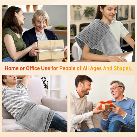 Luliqua ThermoWaist for home or office use - suitable for people of all ages and shapes, perfect gift for family and friends seeking pain relief and comfort