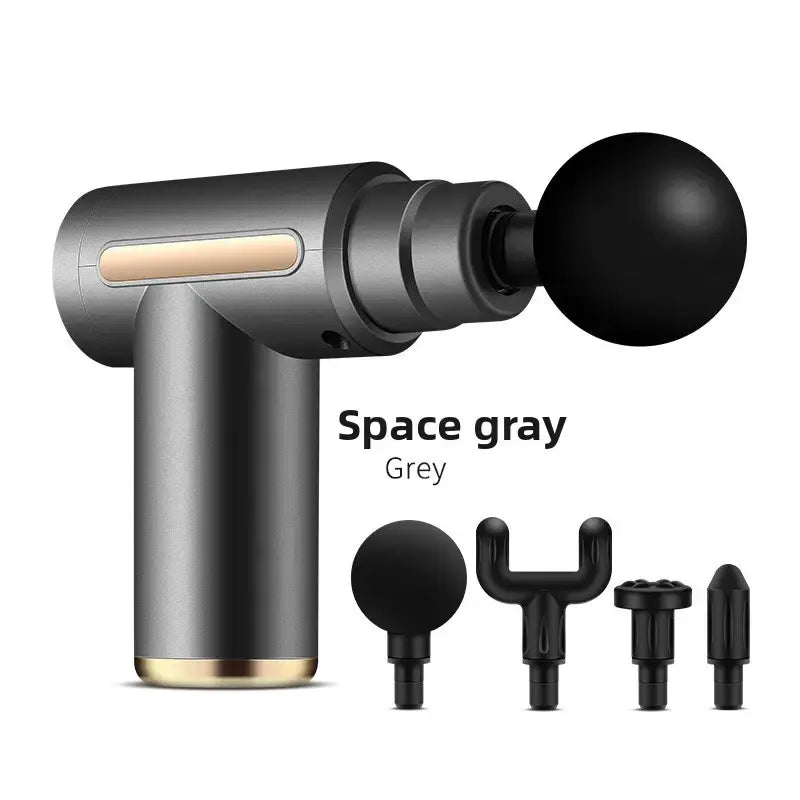 Best Gray Mini Portable Massage Gun for Muscle Recovery | Quiet & Compact
