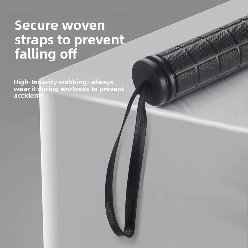 Luliqua PowerRope secure woven wrist straps - high-tenacity webbing black straps to prevent falling off, always wear during workouts to prevent accidents and ensure safe grip