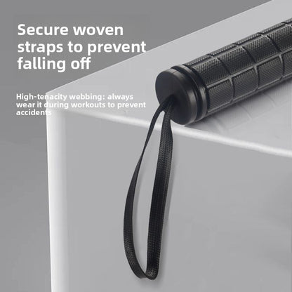Luliqua PowerRope secure woven wrist straps - high-tenacity webbing black straps to prevent falling off, always wear during workouts to prevent accidents and ensure safe grip